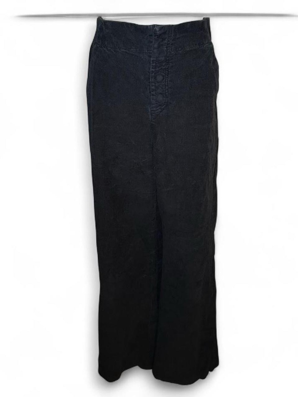 Pact Black Corduroy Wide-Leg Trousers Streetwear Indie Sleaze Y2K